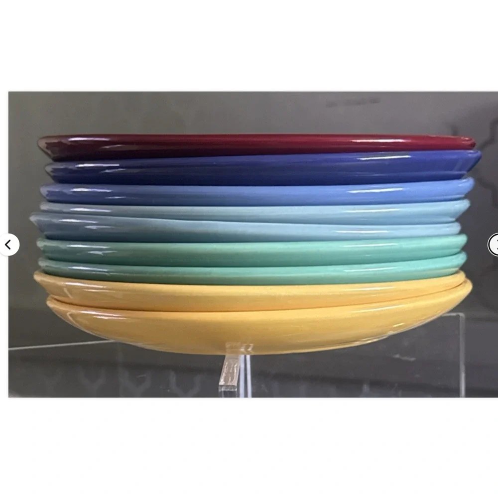 Vintage Bauer Pottery Ringware 9.5 inch Dinner Plates Choose Color Quantity